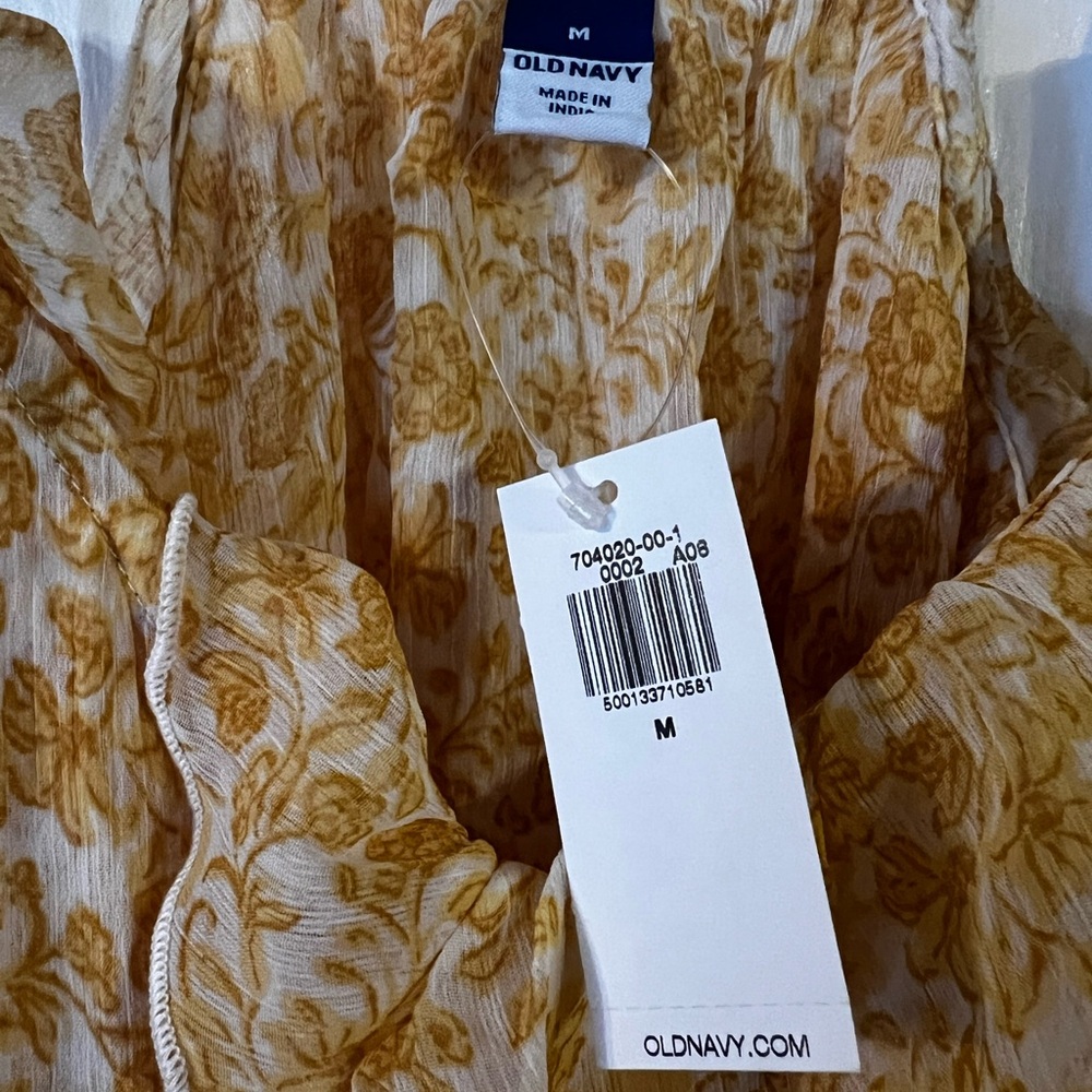 Strappy Ruffled Chiffon Top - Picture 2 of 7